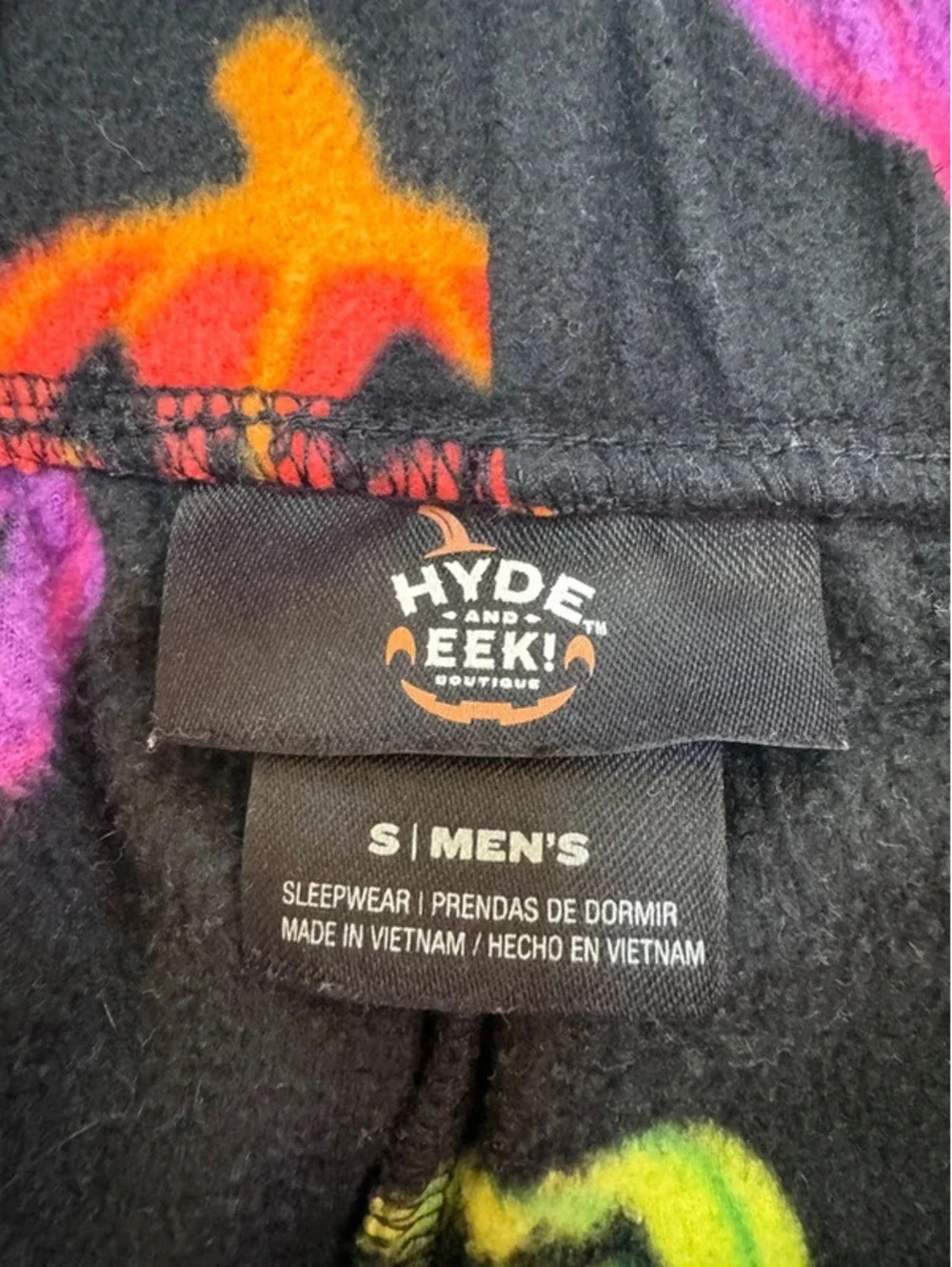 Men’s unisex Halloween pumpkin pajama pants size small